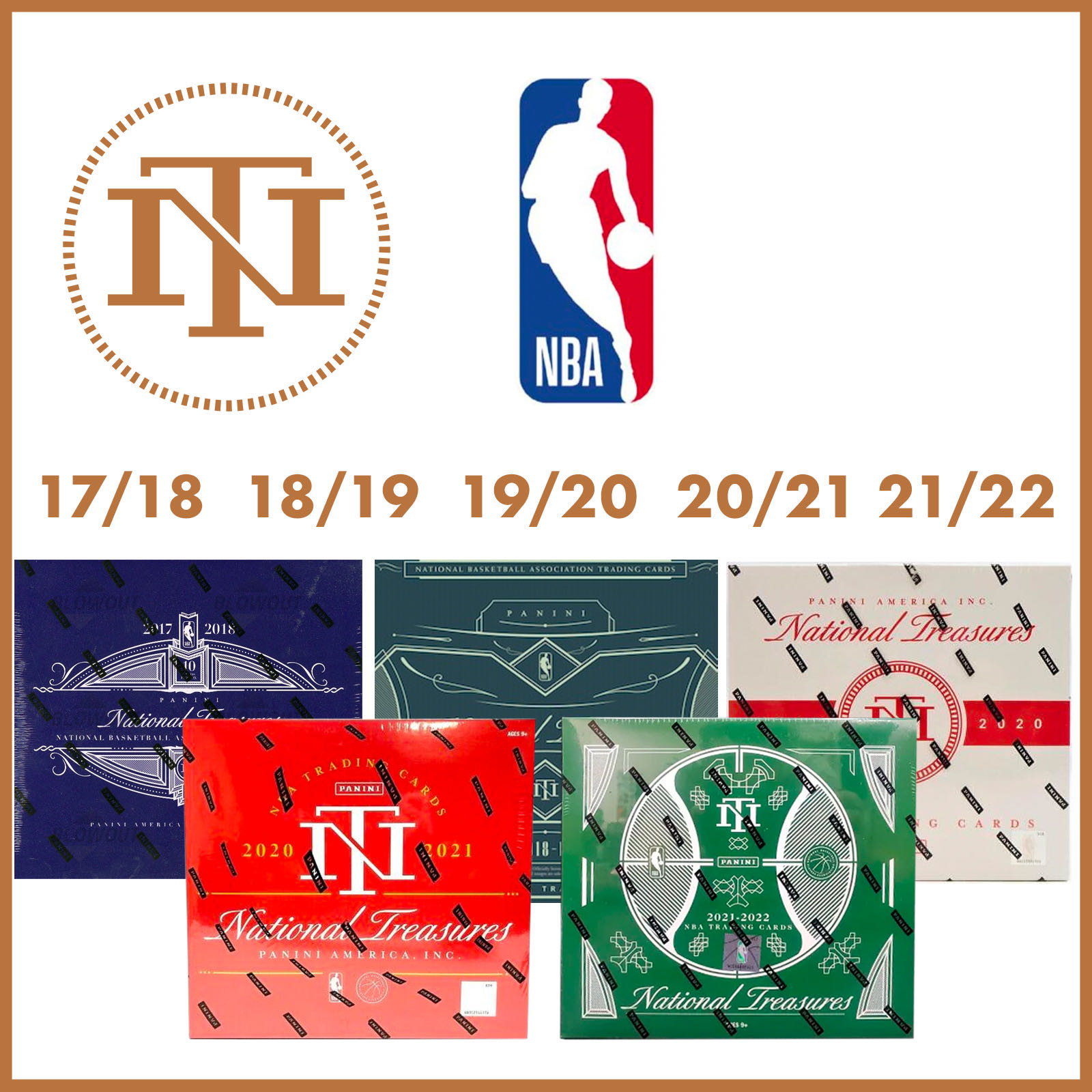 NBA NT 17/18, 18/19, 19/20, 20/21, 21/22 NT (5 cases) 30 Spots